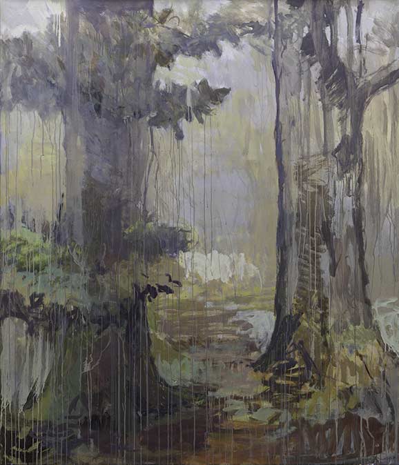 Nr. 2019-03, Im Wald, 2019, Öl auf Leinwand, 210 x 180 cm