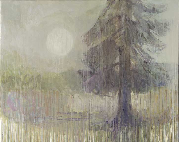 Nr. 2020-10, Sonne durchbricht Wolken, 2020, Öl auf Leinwand, 120 x 150 cm