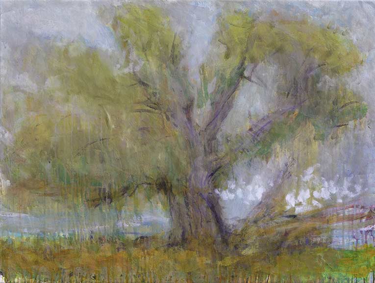 Nr. 2022-04, Weide, 2022, Öl auf Leinwand, 60 x 80 cm