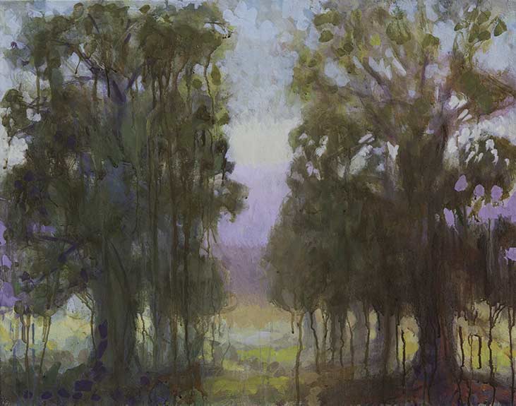 Nr. 2023-03, Gegenlicht, 2023, Öl auf Leinwand, 55 x 70 cm