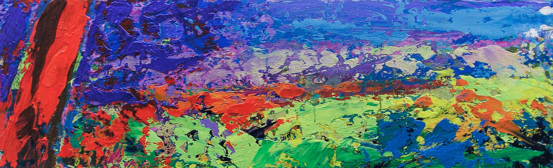 Nr. 2004-t02, Landschaft, 2004, Acryl auf Holztafel, 50 x 163 cm